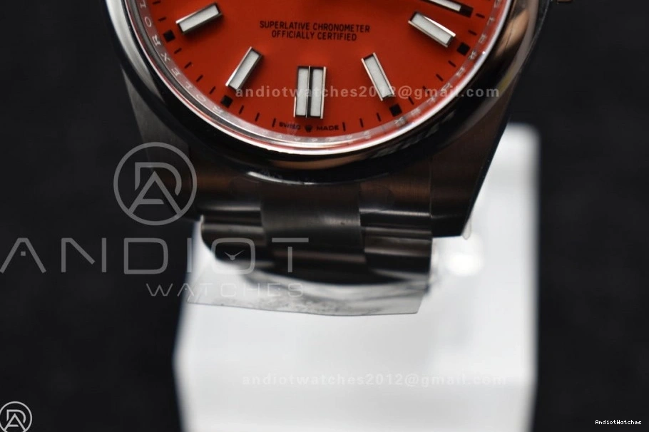 938 Dial Best VR 41mm Red Perpetual Unisex 124300 Oyster Clean 904L Edition Steel 1:1 1122